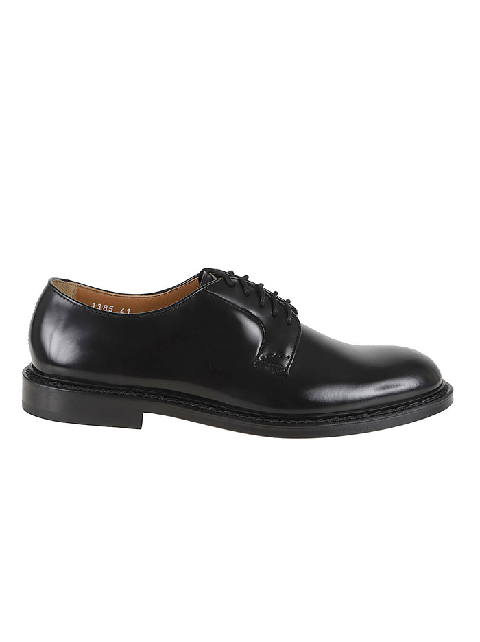 Derby Black Pelle Di Vitello; Calzature