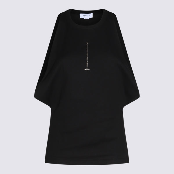 Alexander McQueen 97% Cotton t-shirt in black