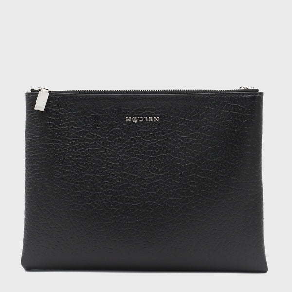 Alexander McQueen 100% Leather clutch in black