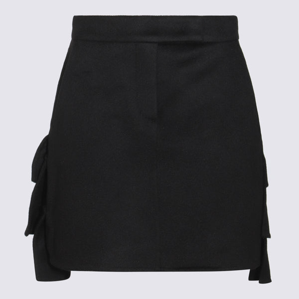 Max Mara 100% Wool skirt in black