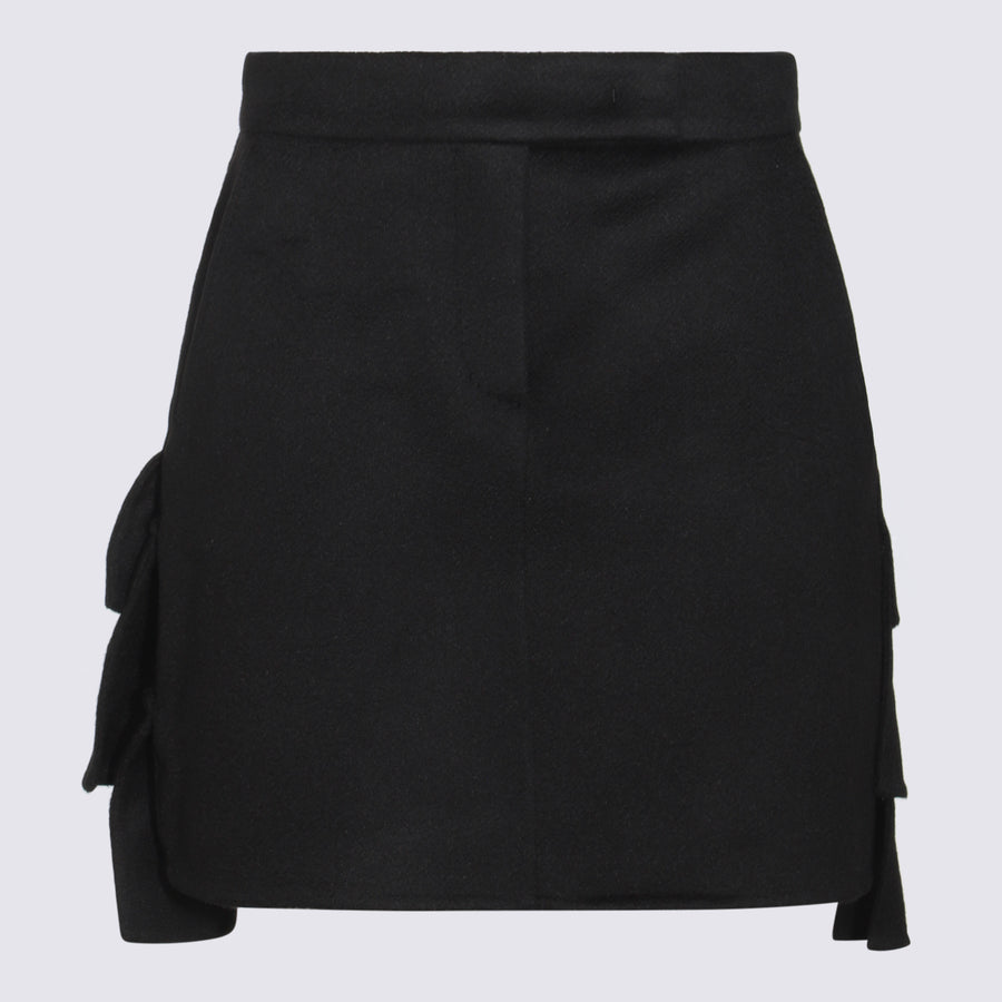Max Mara 100% Wool skirt in black