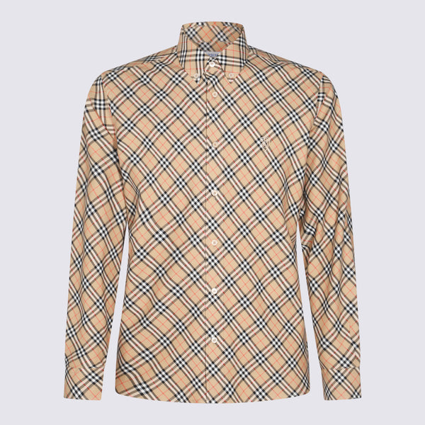 Burberry 100% cotton shirt in beige