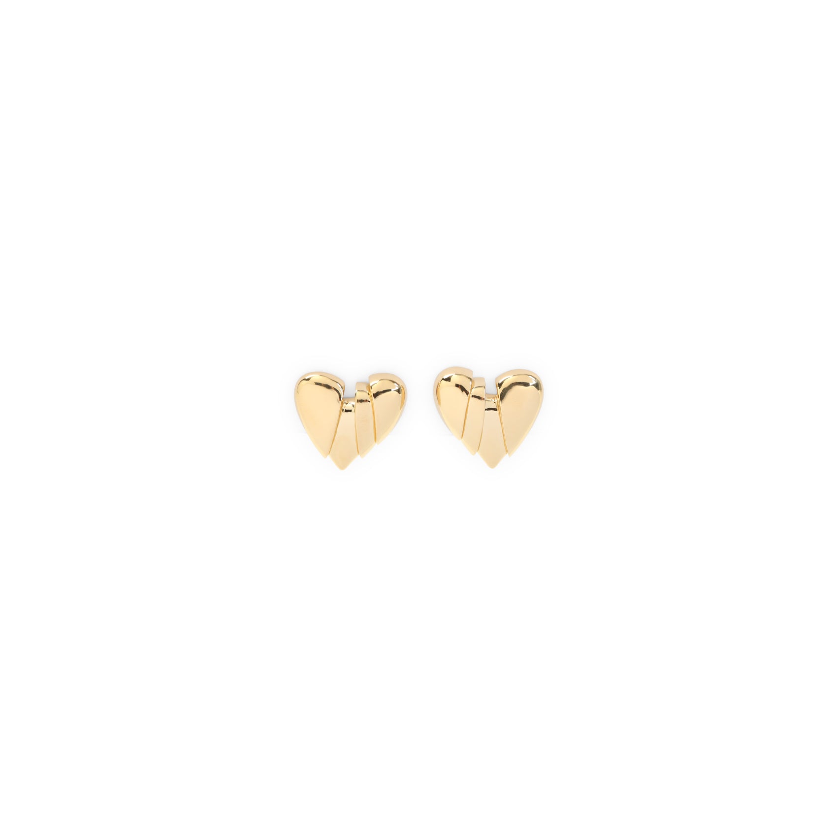 Heartbreaker Earrings Metallic Brass Jewellery