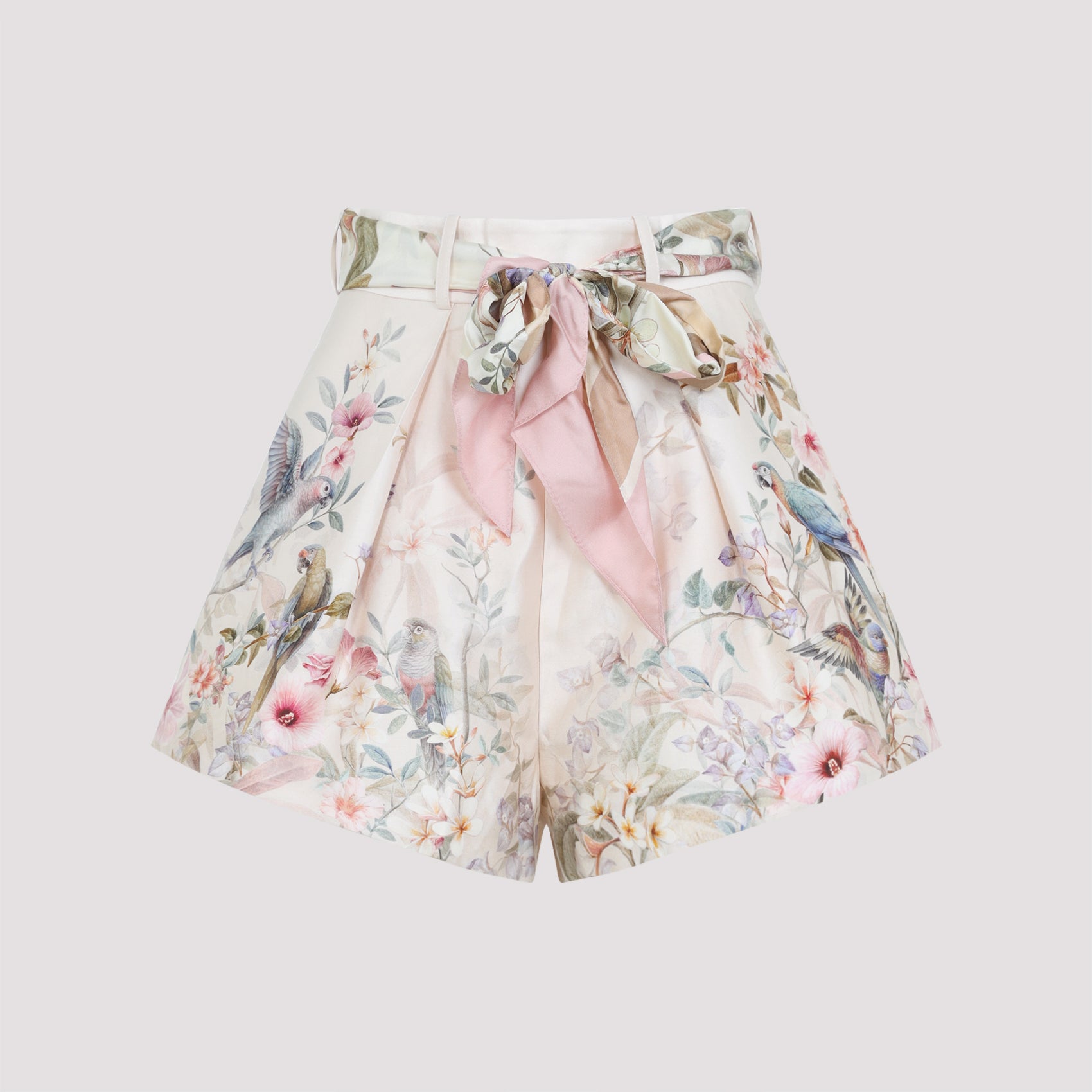 Rebellion Tuck Short Pink & Purple Silk Cotton