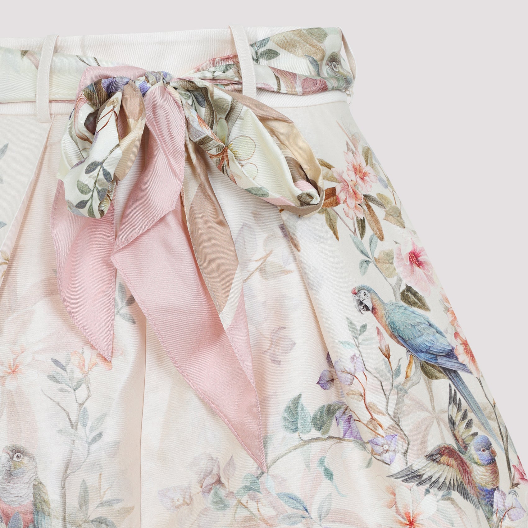 Rebellion Tuck Short Pink & Purple Silk Cotton