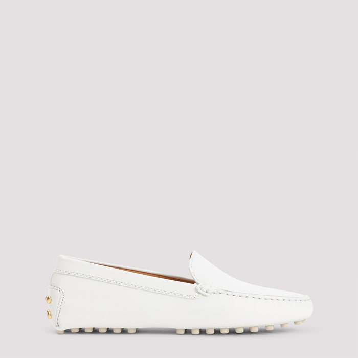 Leather Loafers White Rubber Shoe
