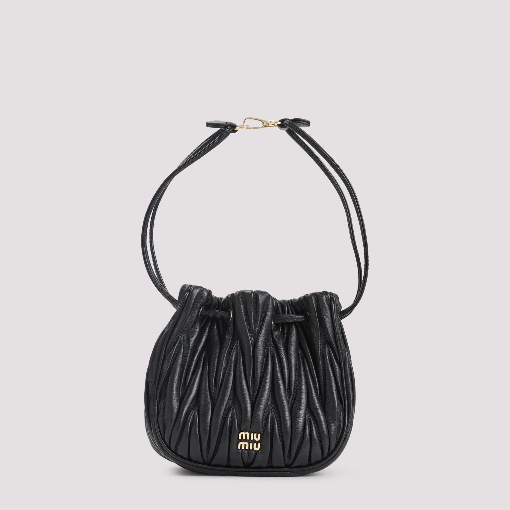 Pouch Black Lamb Leather Smallleathergoods