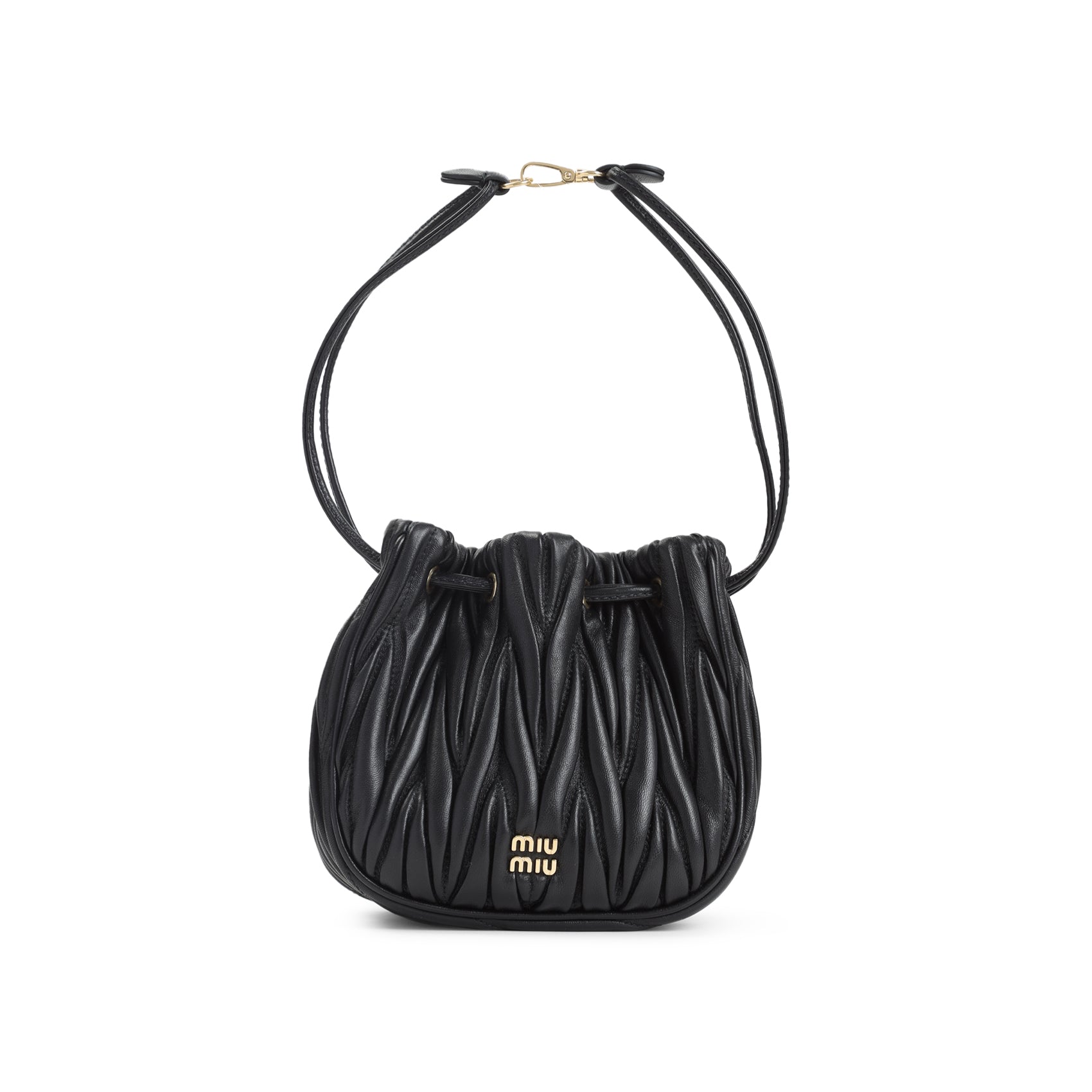 Pouch Black Lamb Leather Smallleathergoods