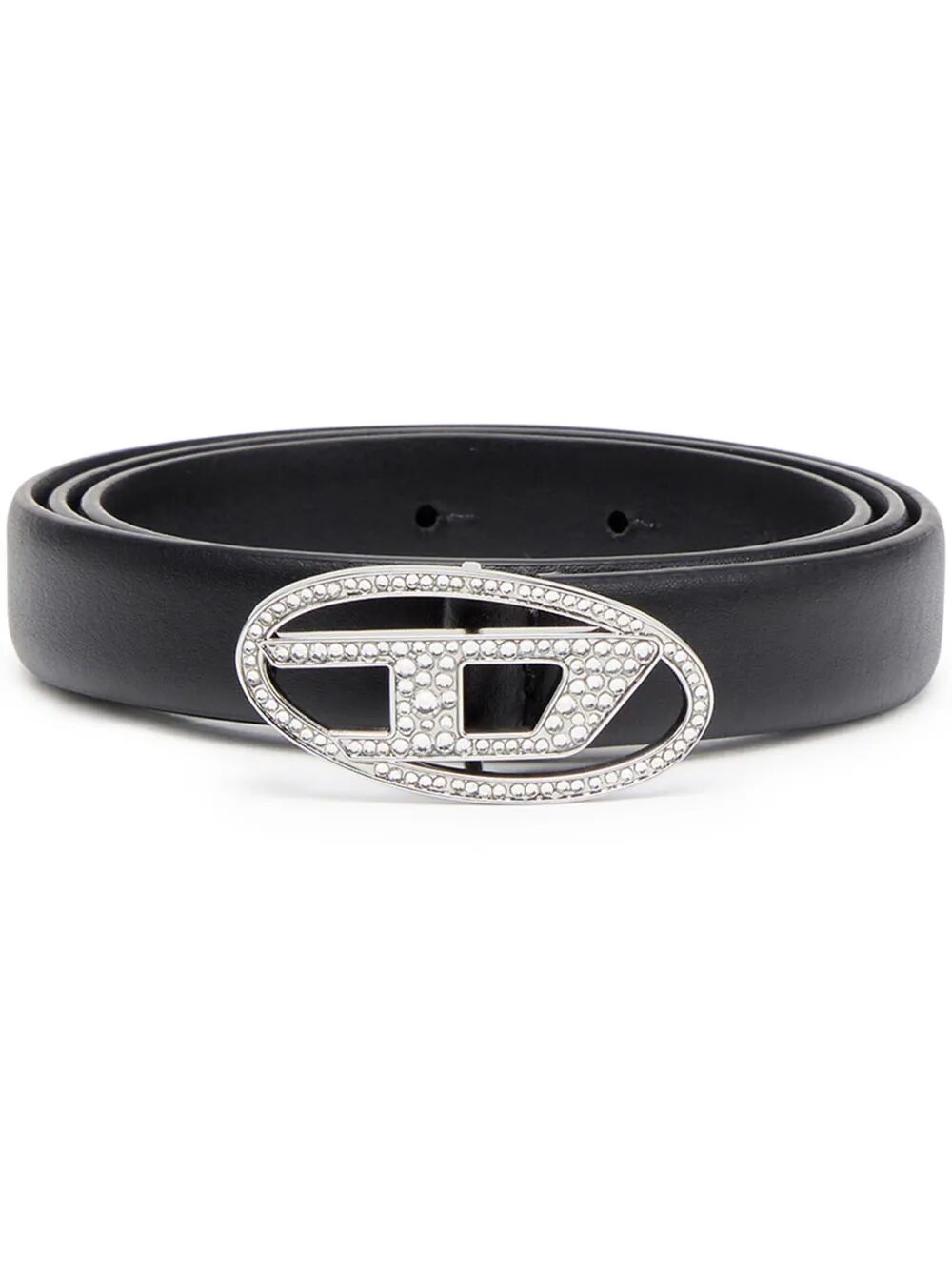 Oval D Logo B-1dr Strass 20 Belt Black Pmu