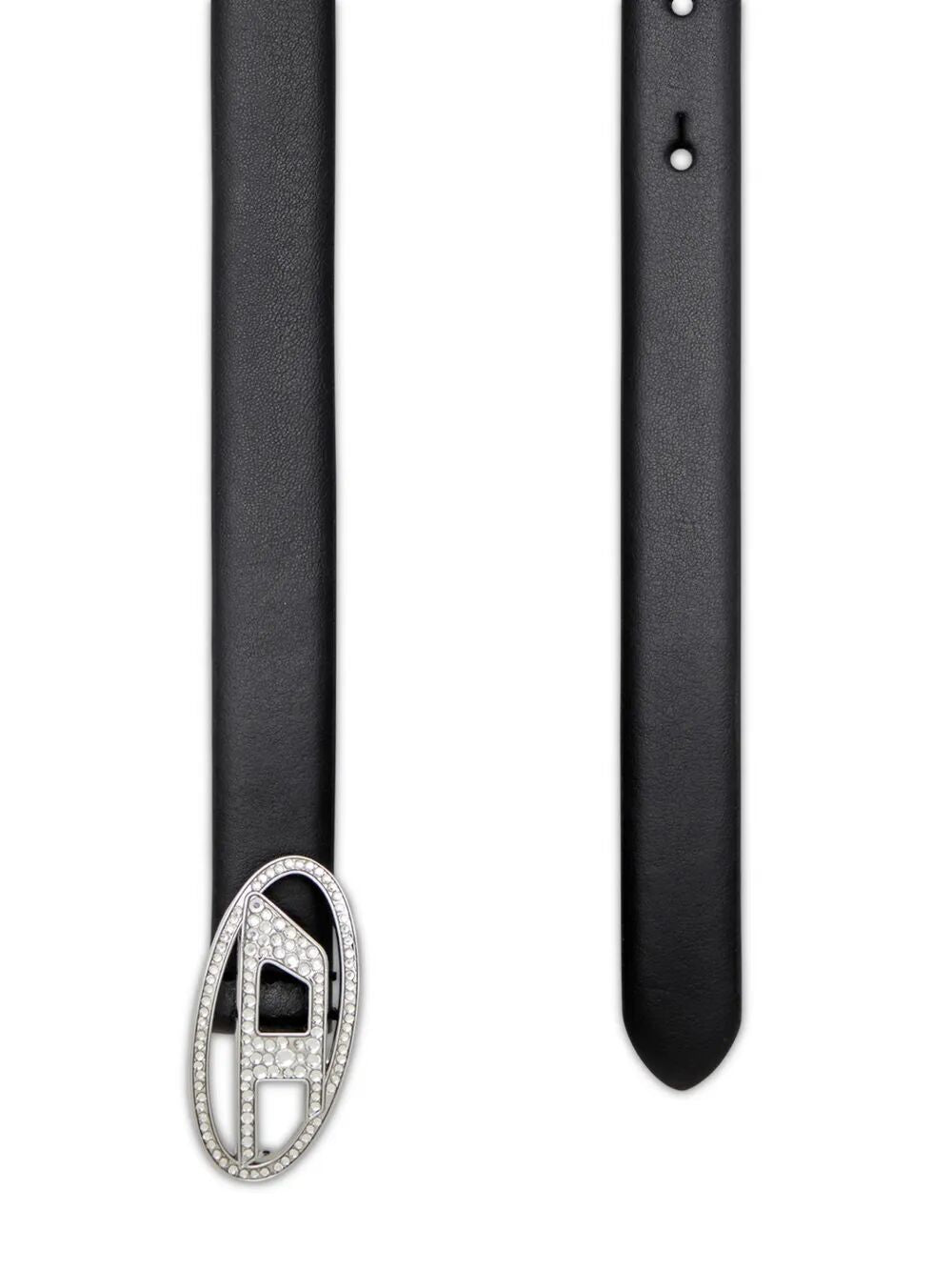 Oval D Logo B-1dr Strass 20 Belt Black Pmu