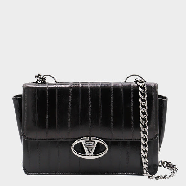 Valentino Garavani 100% Leather shoulder bag in black