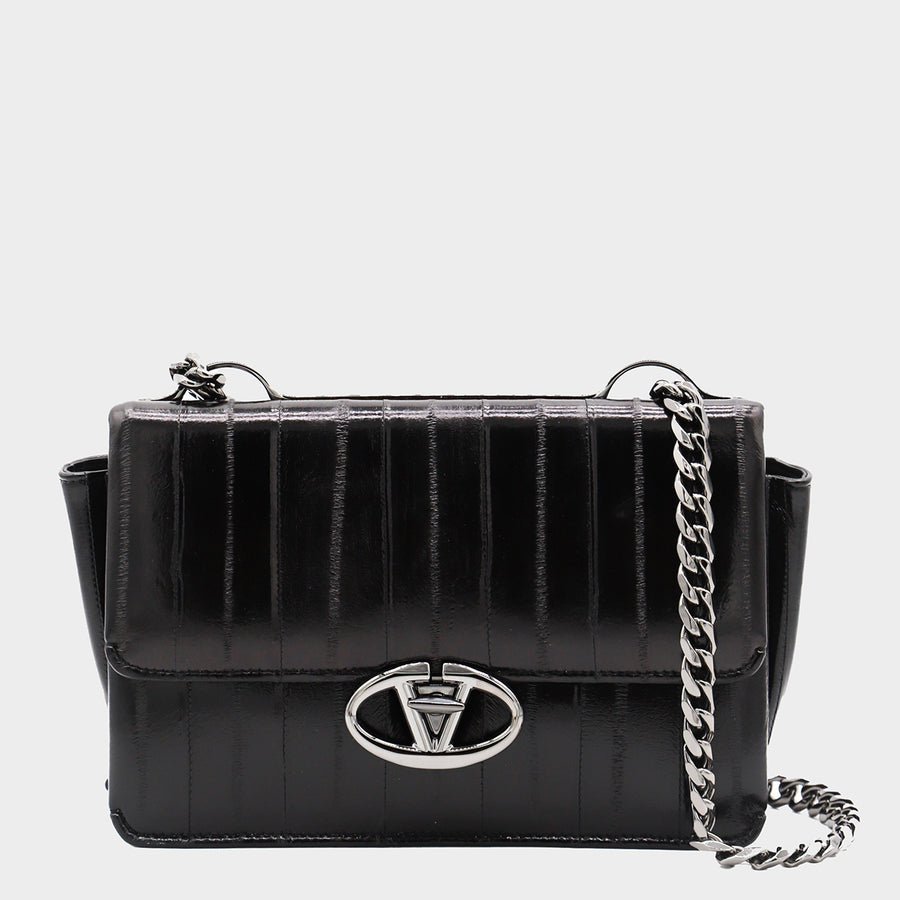 Valentino Garavani 100% Leather shoulder bag in black