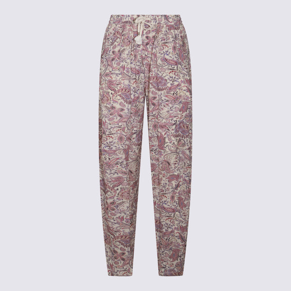 Marant Etoile 100% Viscose trousers in purple