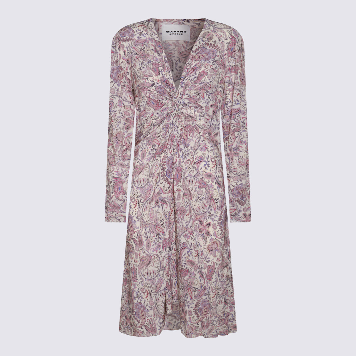 MARANT ETOILE Dresses Ecru/purple _co