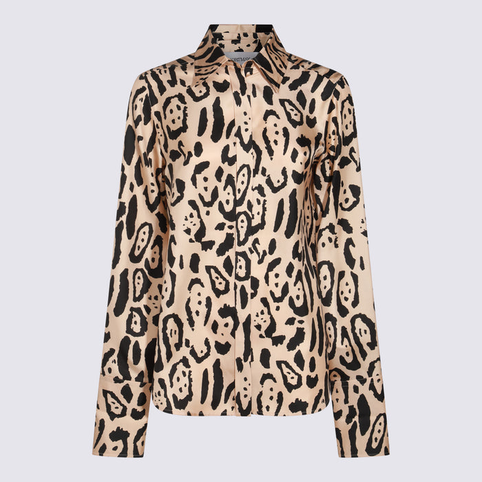SportMax Shirts Animalier Cammello _se