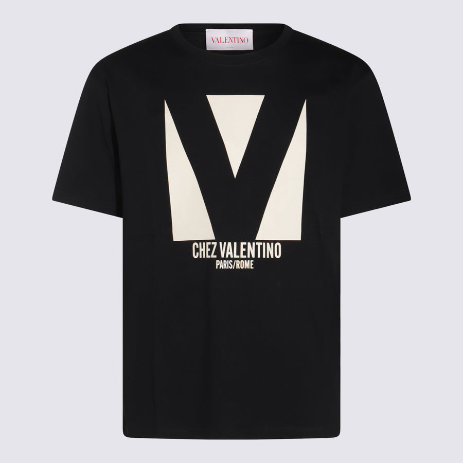 Valentino 100% Cotton t-shirt in black