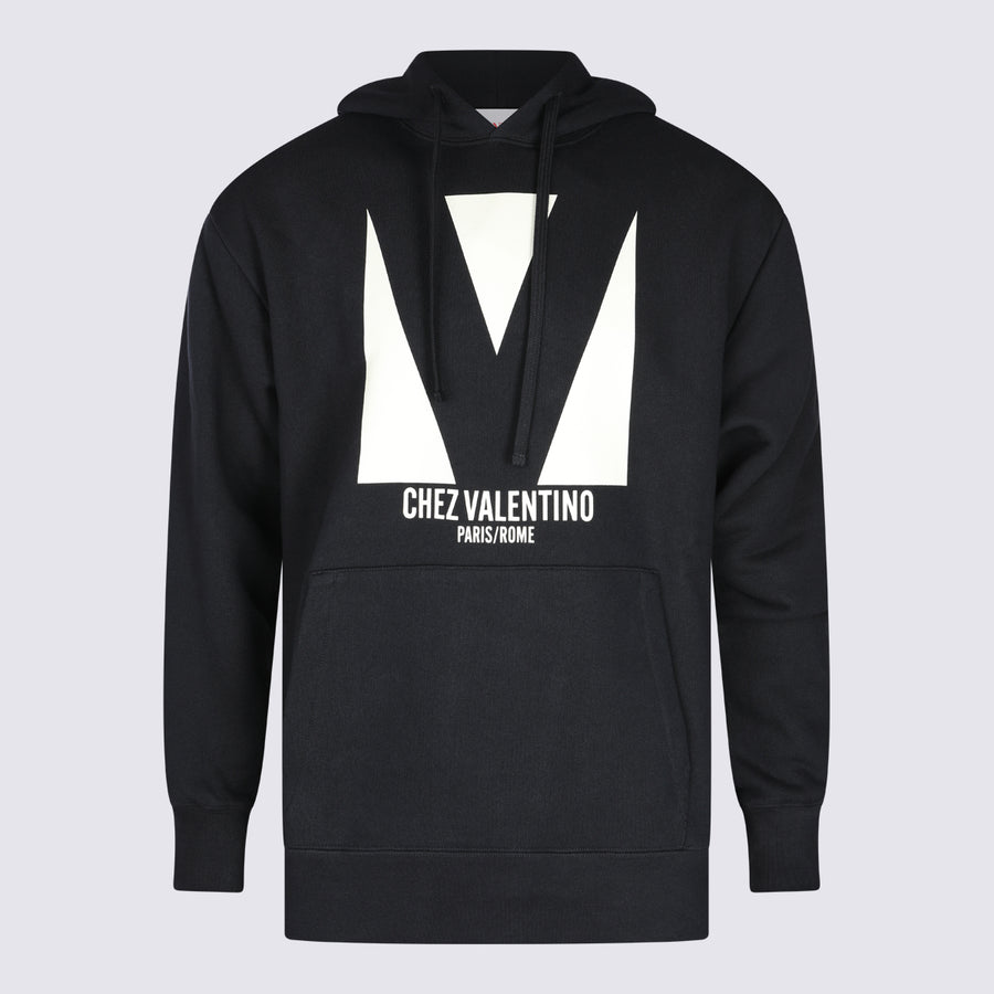 Valentino 100% Cotton sweatshirt in black