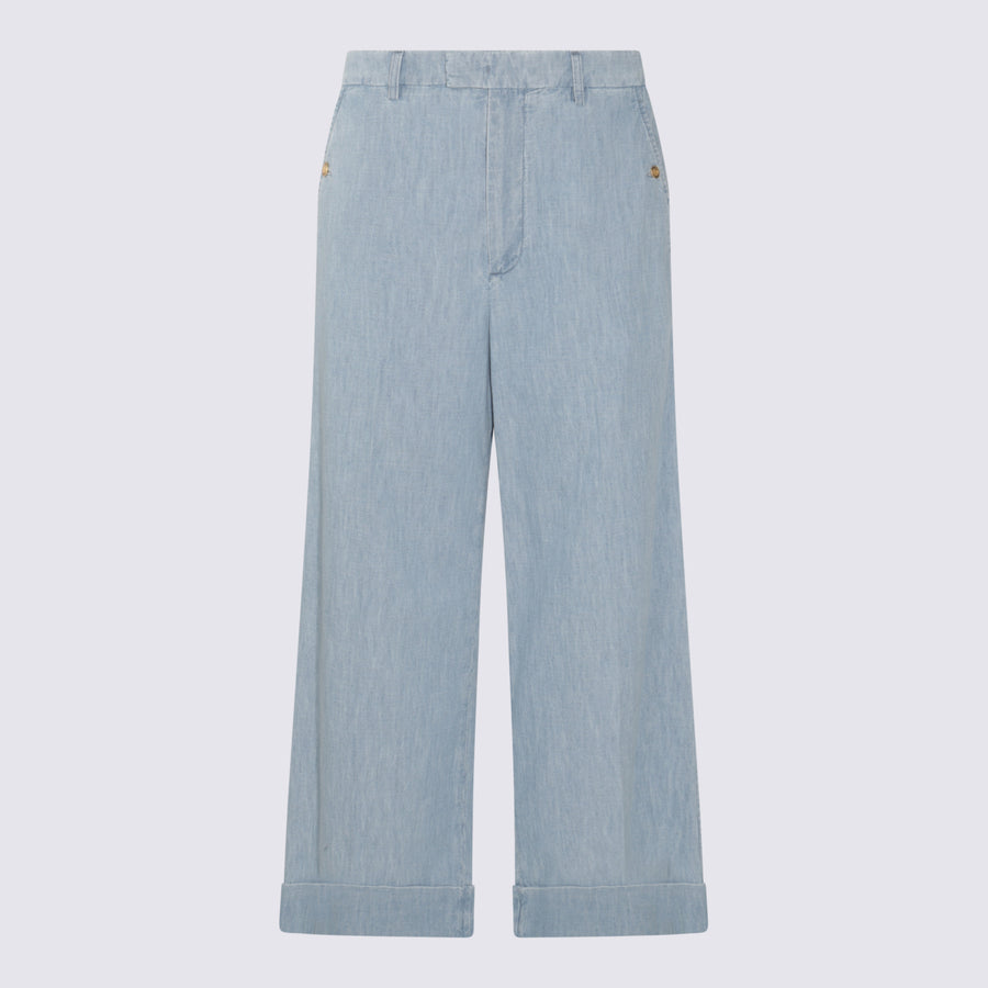Valentino 100% PA; External: 100% CO trousers in blue