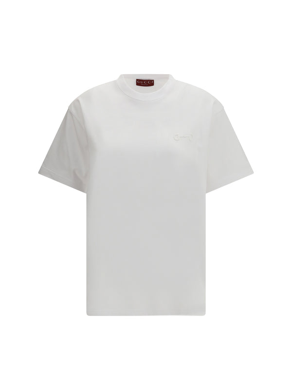 Gucci 100% cotton t-shirt in white