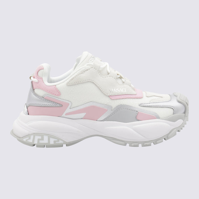 Versace Sneakers White/pastel Pink/silver _pl