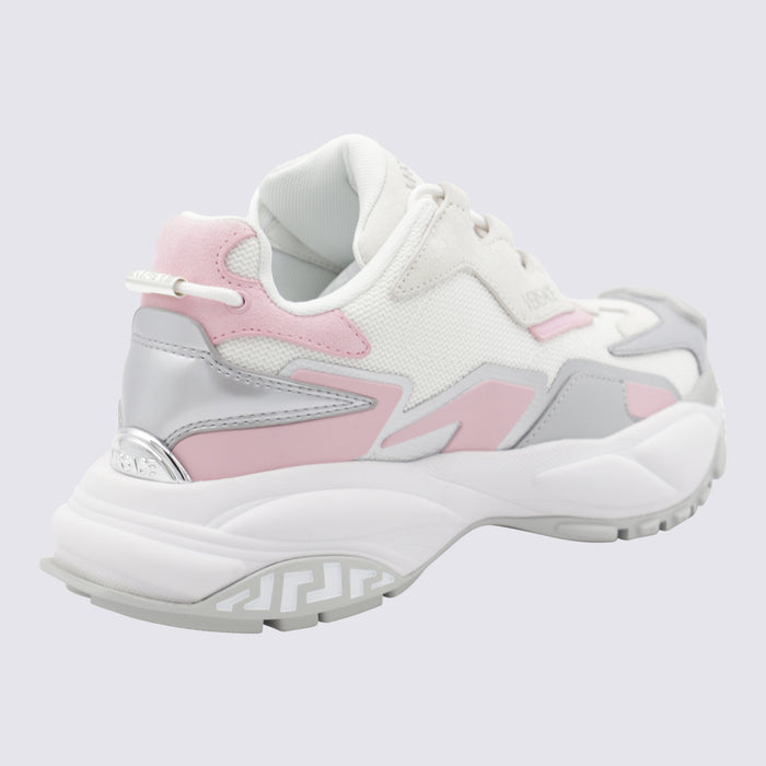 Versace Sneakers White/pastel Pink/silver _pl