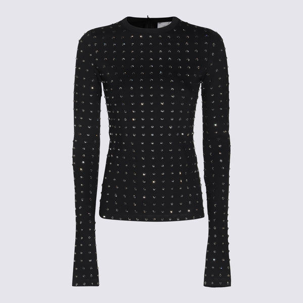 Sportmax 82% nylon blouse in black