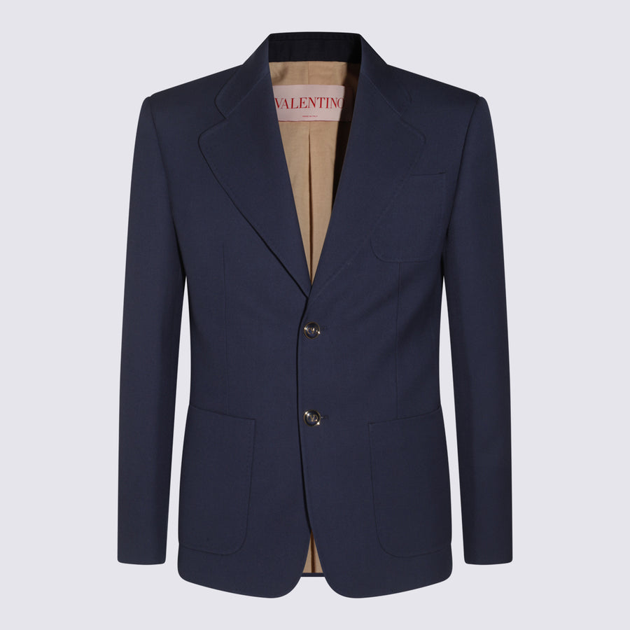 Valentino 100% Wool blazer in navy