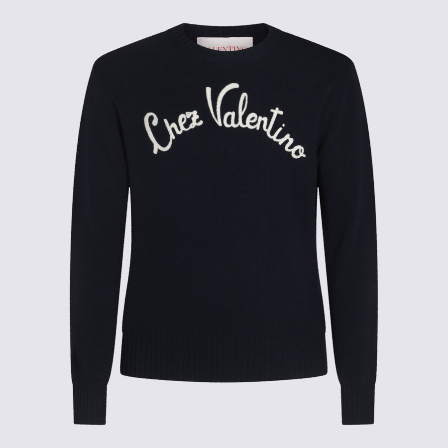 Valentino 100% virgin wool sweater in black