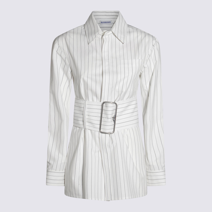 Burberry 100% cotton shirt in white