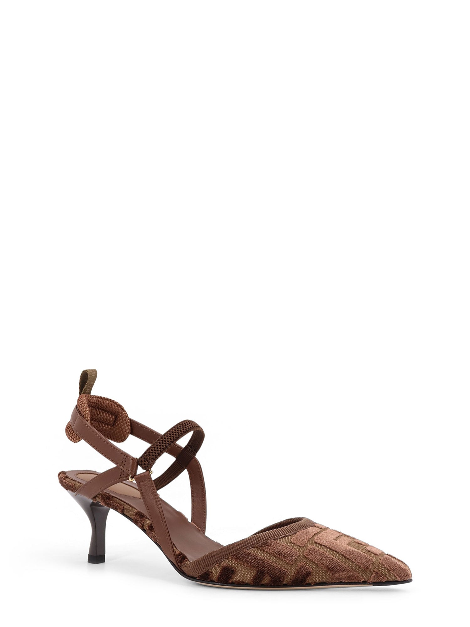 Fendi With Heel Beigecioccolato Viscosa