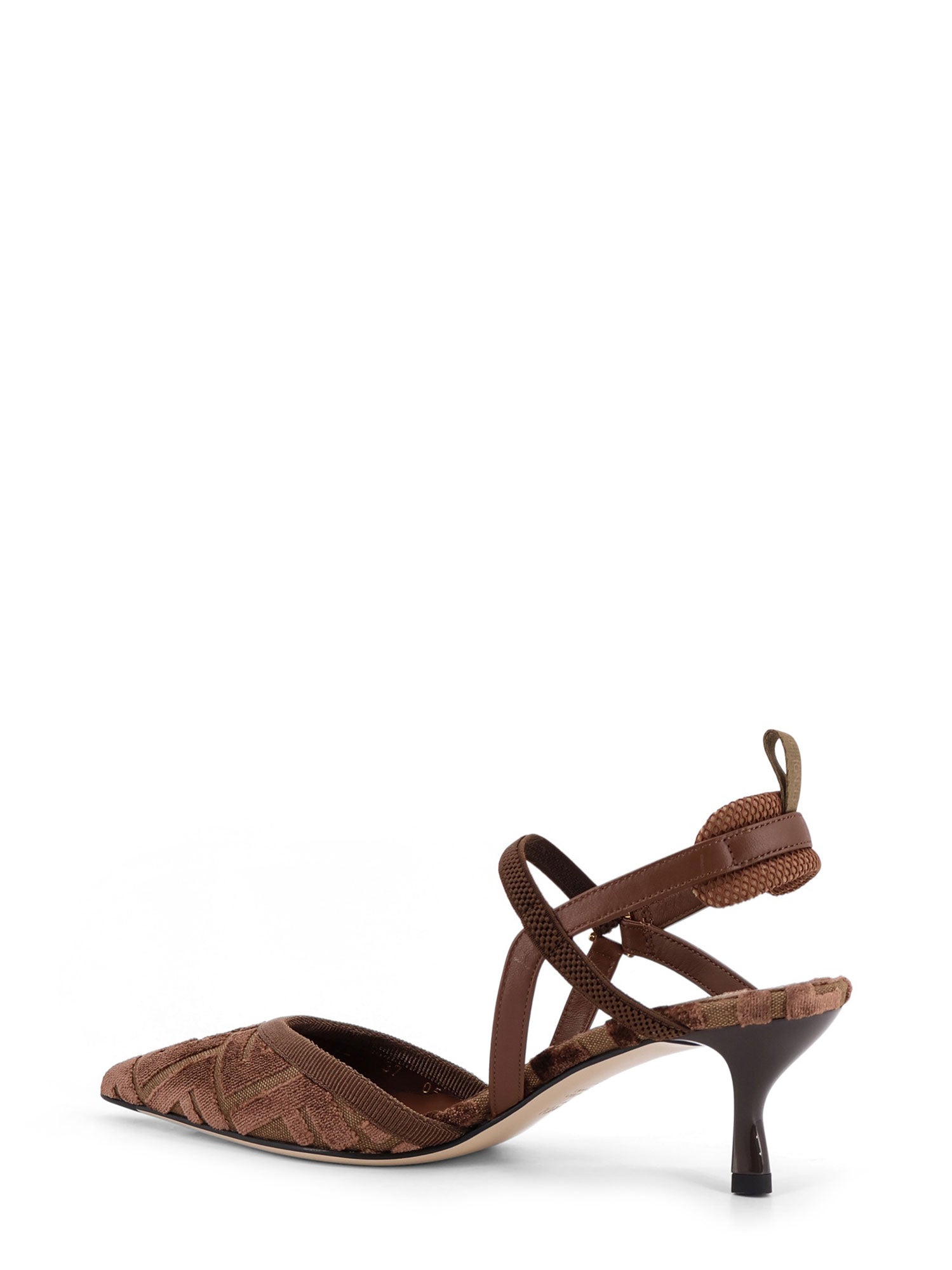 Fendi With Heel Beigecioccolato Viscosa