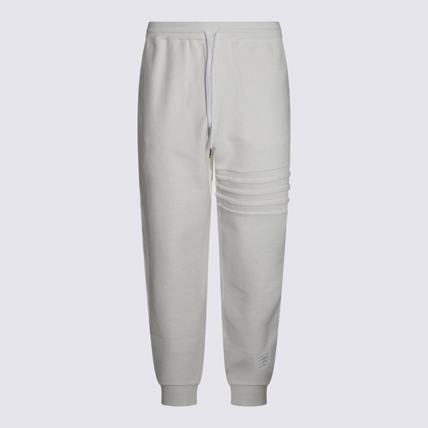 Thom Browne 100% Cotton joggers in white
