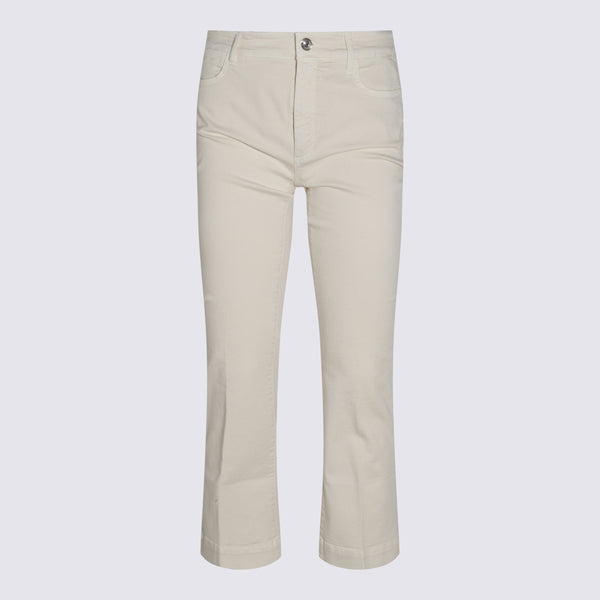 Sportmax 93% Cotton jeans in beige