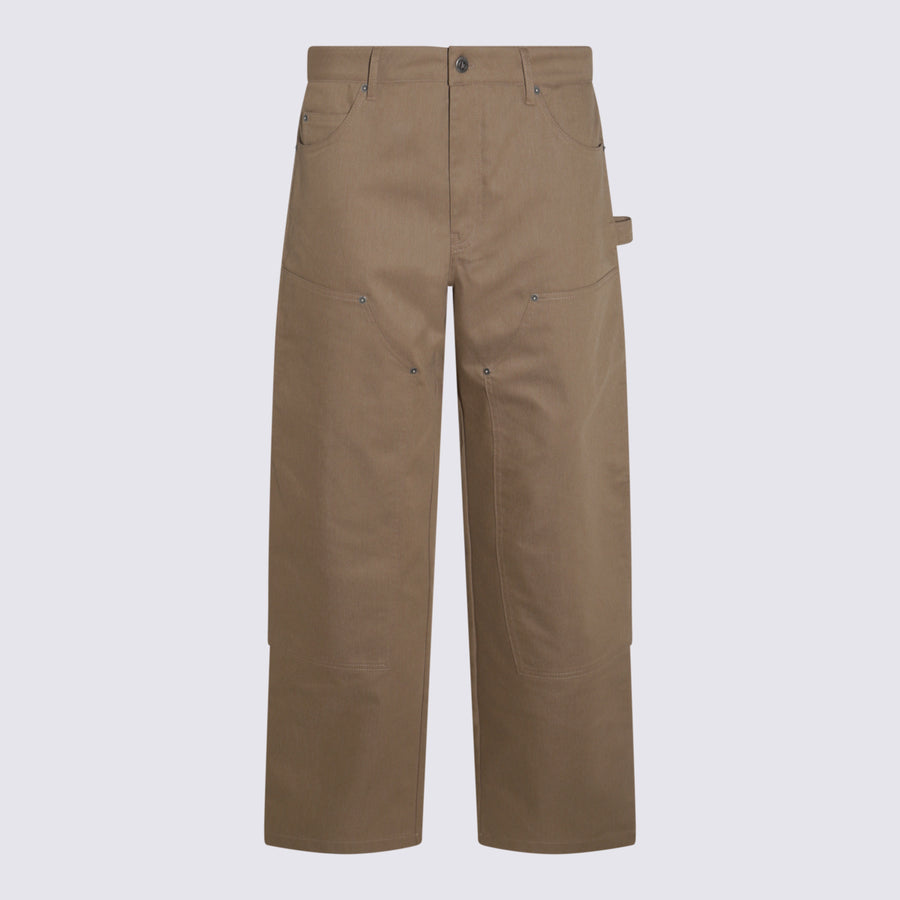 Golden Goose 40% Cotton cargo pants in beige