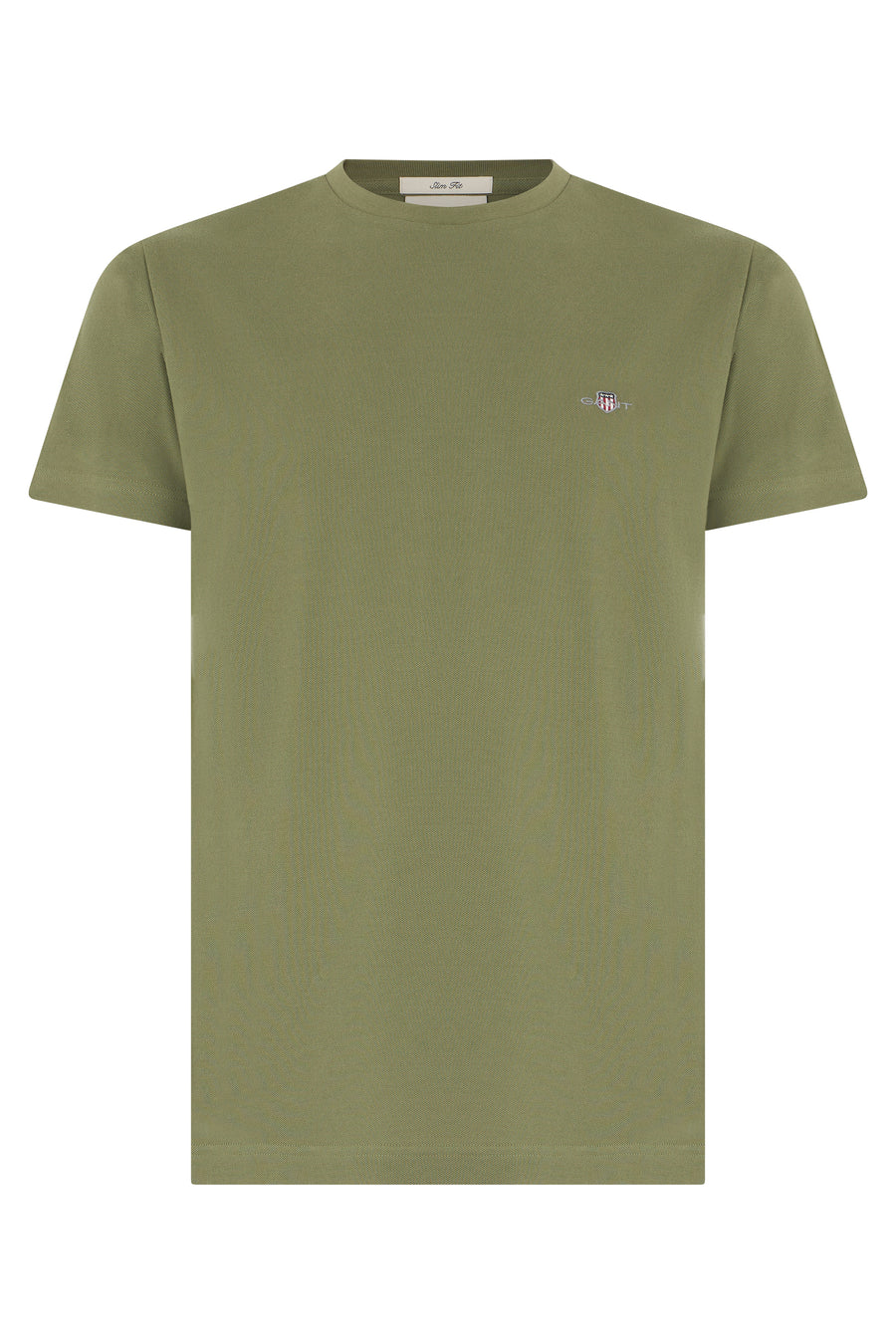 T-Shirt Slim-Fit Cotton Olive Green T-shirts