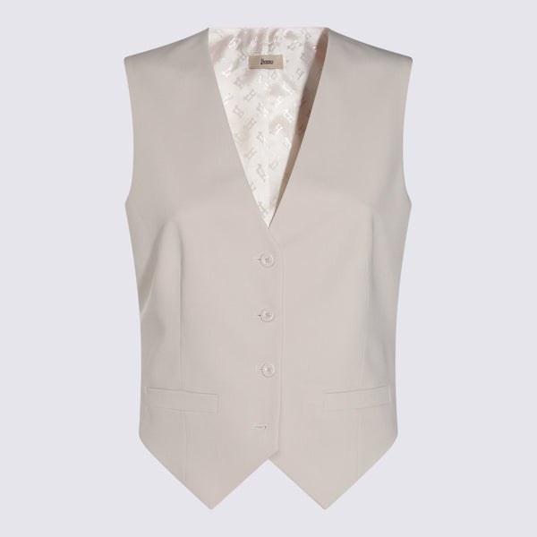 Herno 72% Polyester vest in beige