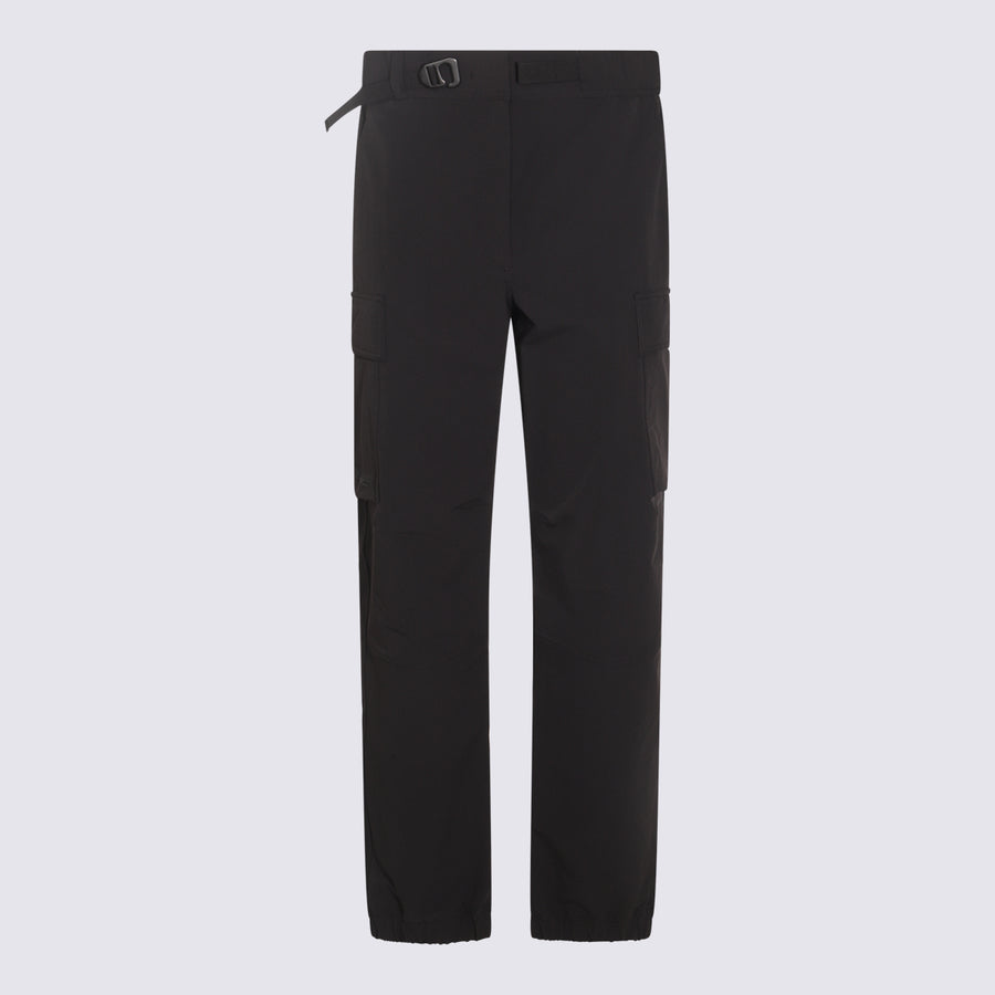 Moncler Grenoble 91% Polyamide cargo pants in black
