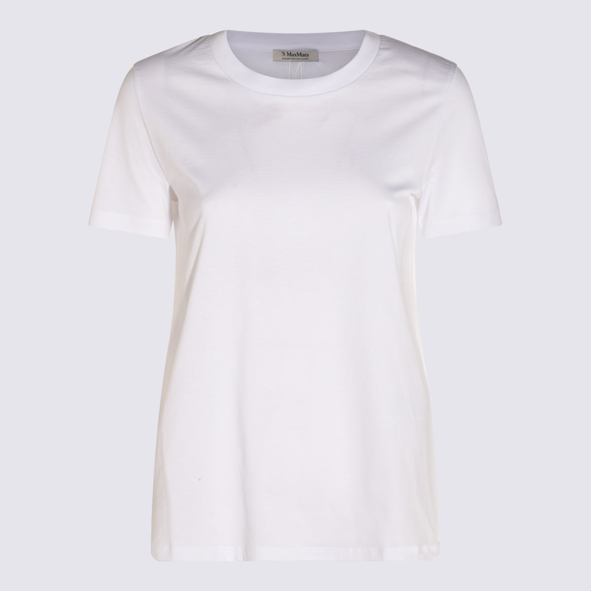 S Max Mara T-shirts and Polos White _100 % Co