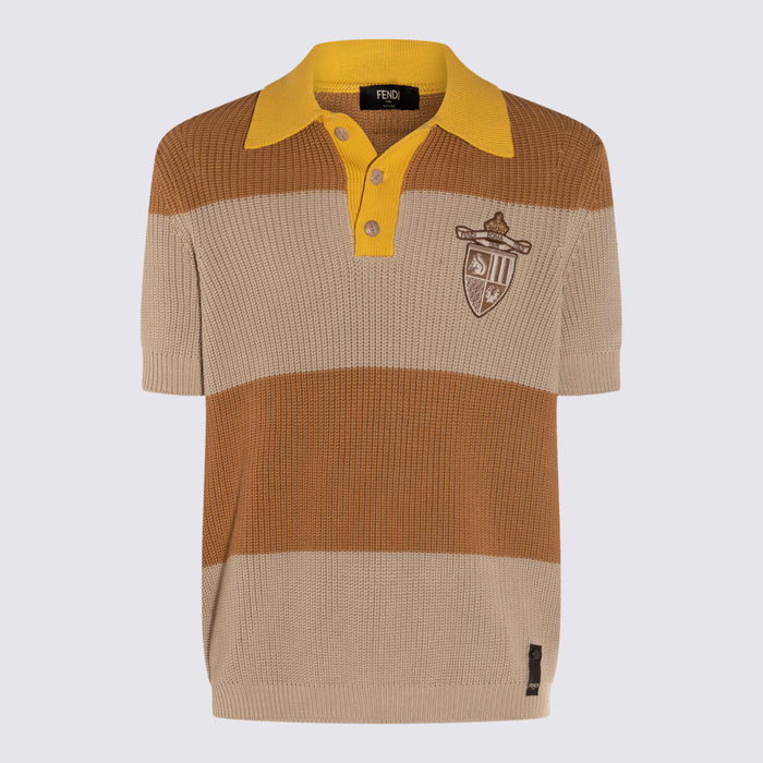 Fendi Sweaters Stone/sand Co+nr1bott:madreperla