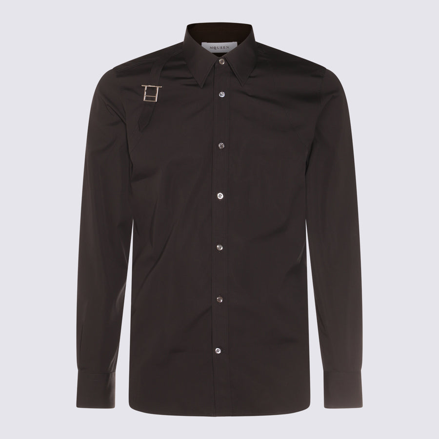 Alexander McQueen 100% Cotton shirt in black