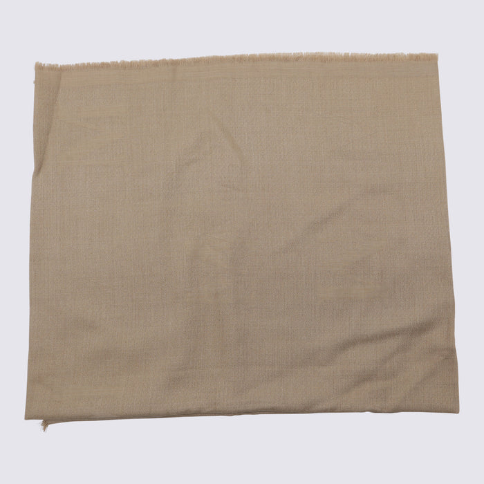 Max Mara Scarfs Leather Brown _wo Se