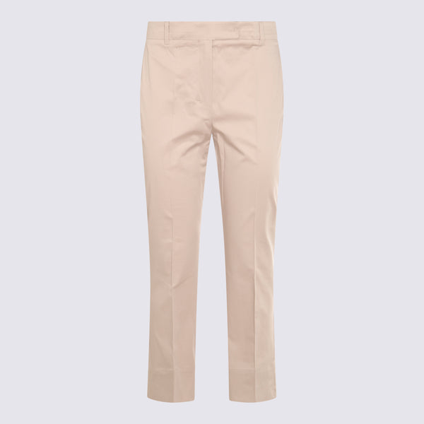 S Max Mara 96% cotton trousers in beige
