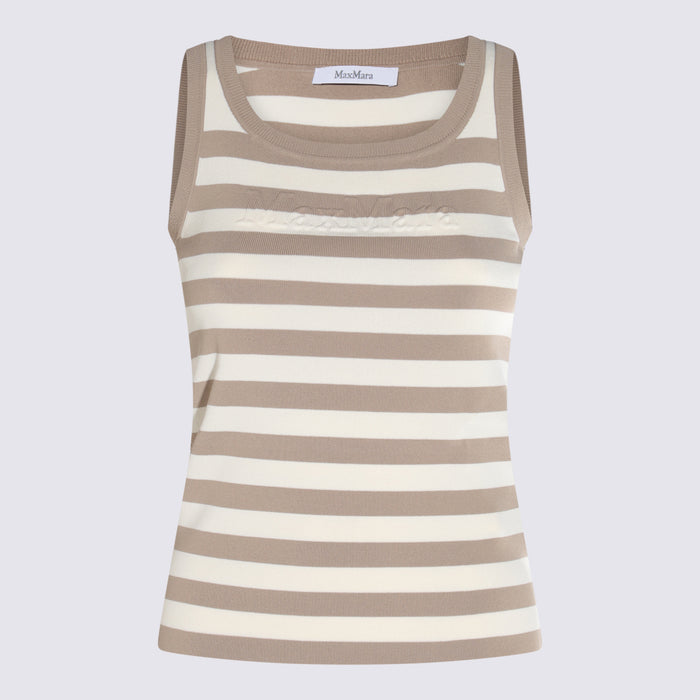 Max Mara Top Avorio/corda _vi Pa