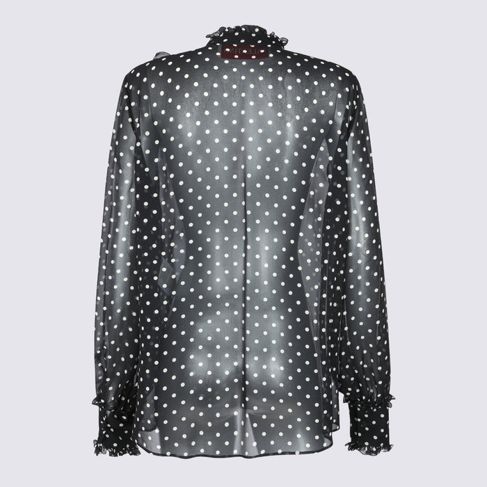 Valentino Shirts Nero/betulla _vi