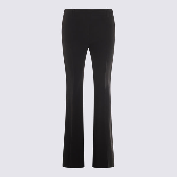 Alexander McQueen 52% Viscose trousers in black