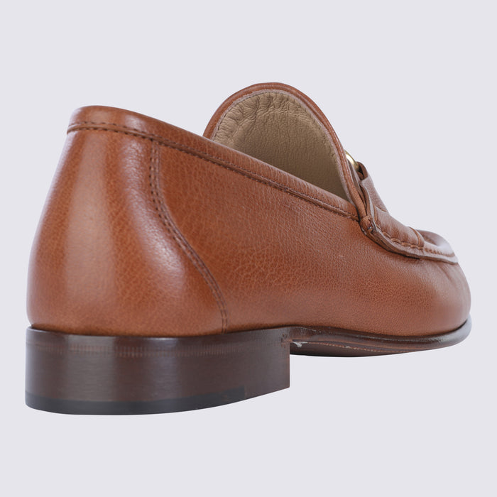 Valentino Garavani Flat shoes Tobacco _buffalo Le-bubalus Bubalis