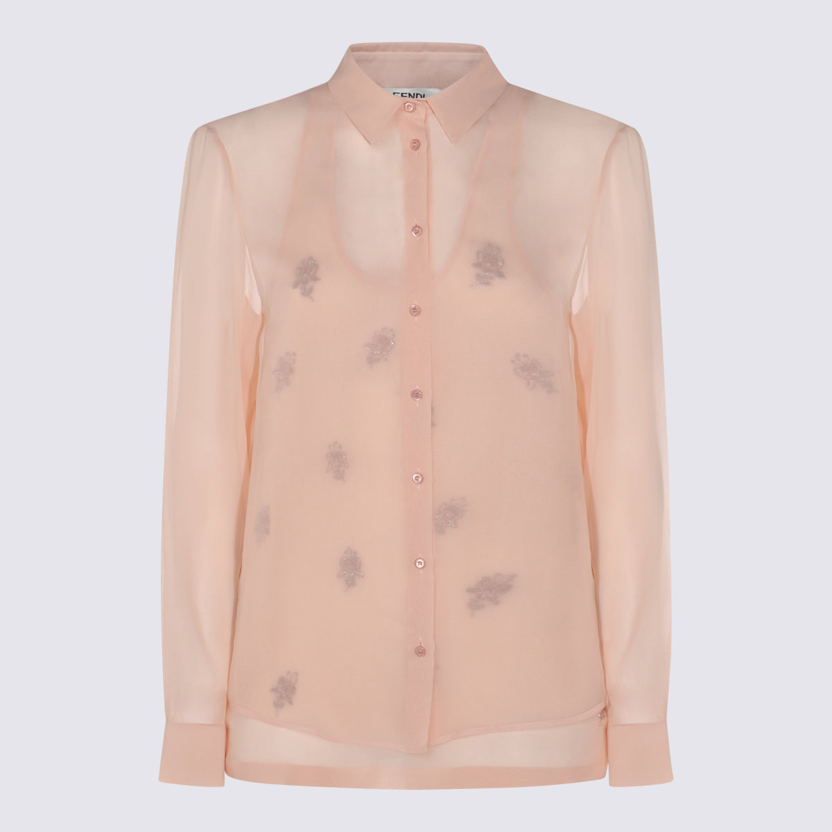 Fendi Shirts Pink Se+nr9bott:madreperla