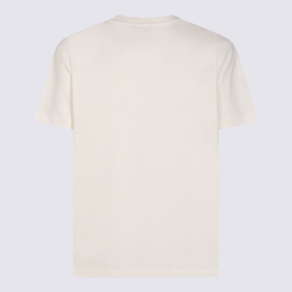 A.P.C. T-shirts and Polos White/dark Navy _100 % Co
