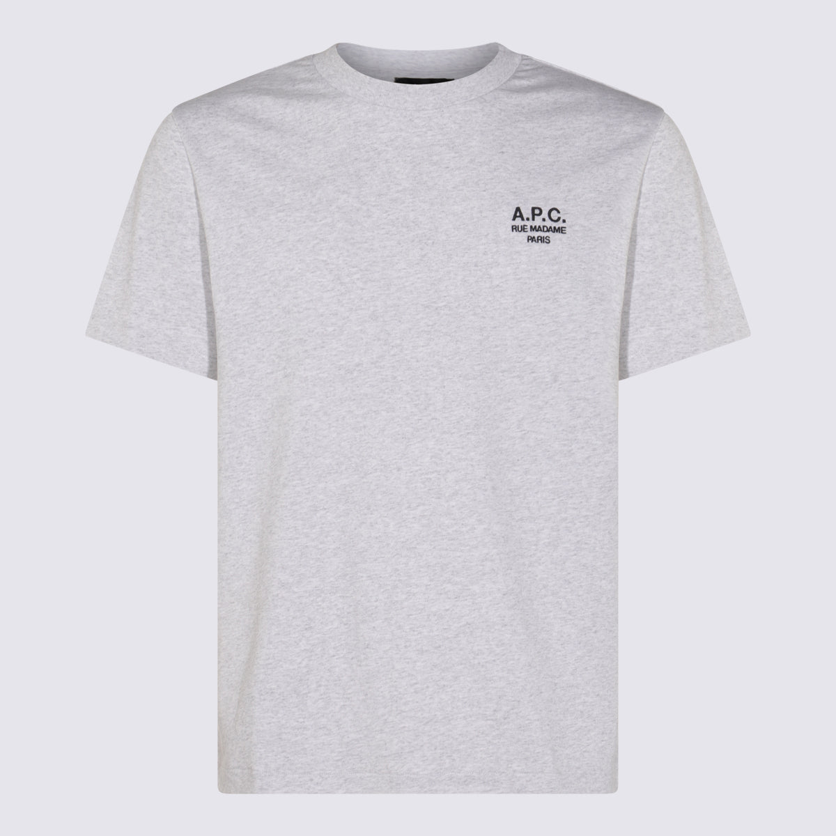 A.P.C. T-shirts and Polos Heathered grey/black _100 % Co