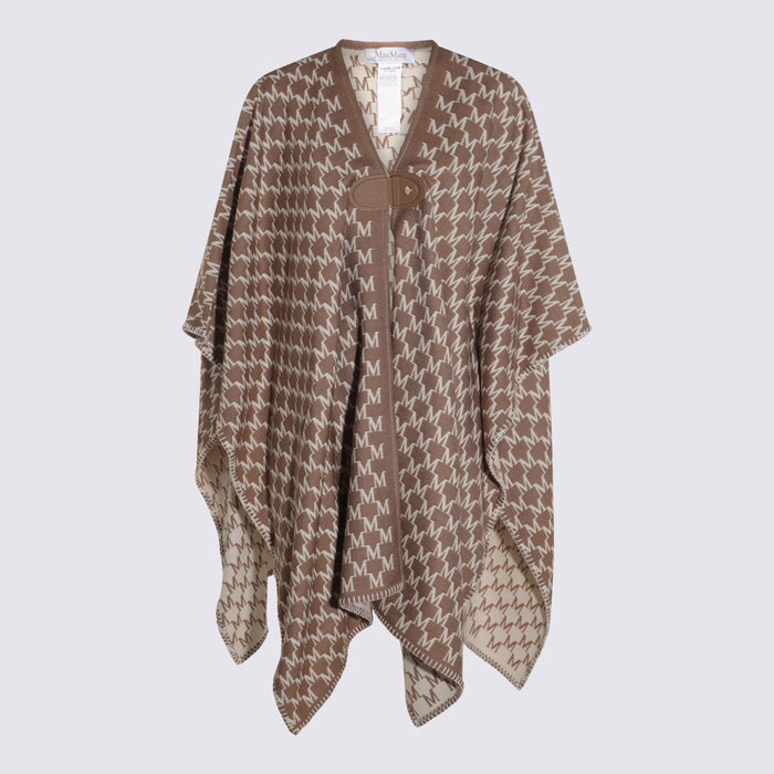 Max Mara Scarfs Bianco/noce